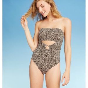 Animal print bathing suit